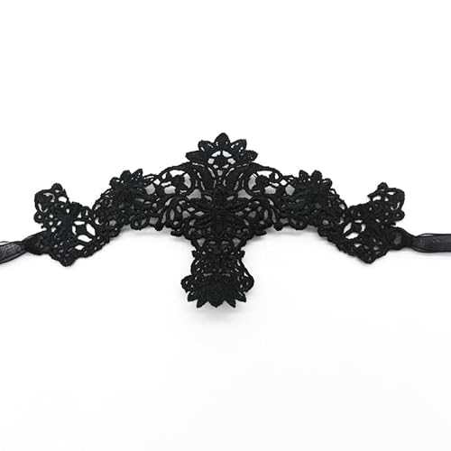 CGZWFERA-Hworks Schwarze Spitze Party Cosplay Maske Halbgesicht Abdeckung Halloween Kostüm Requisiten für Damen von CGZWFERA