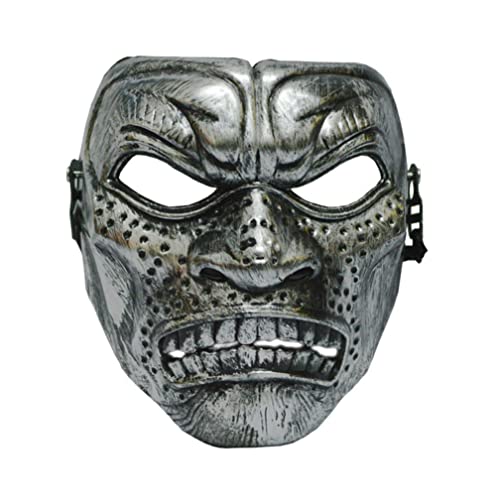 CGZWFERA-Hworks Sparta Warrior Silber Cosplay Maske Halloween Kostüm Requisiten Party Kunststoff Overhead Abdeckung von CGZWFERA