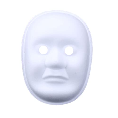 CGZWFERA-Hworks Weiße menschliche Gesichtsmaske Papier Vollgesichtsabdeckung Kinder Halloween Cosplay Requisite von CGZWFERA