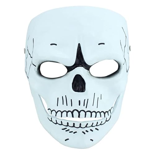 CGZWFERA-Hworks Weißer Geist Skelett Cosplay Maske Party Harz Overhead Abdeckung Halloween Kostüm Requisiten von CGZWFERA
