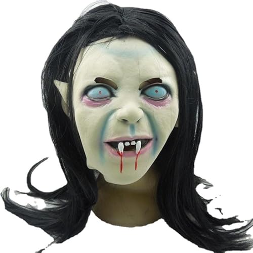 CGZWFERA-Lange Haare Teiko Cosplay Maske Party Overhead Abdeckung Halloween Kostüm Requisiten von CGZWFERA