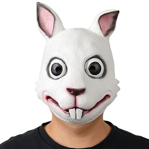 CGZWFERA-Rabbit Bunny Cosplay Mask Headwear Cosplay Headwear Props Mask Horror Headwear for Halloween Carnival Costume Party Props CGZWFERA-Rabbit Bunny Cosplay Mask Headwear Cosplay Headwear Props Mask Horror Headwear for Halloween Carnival Costume Party Props von CGZWFERA