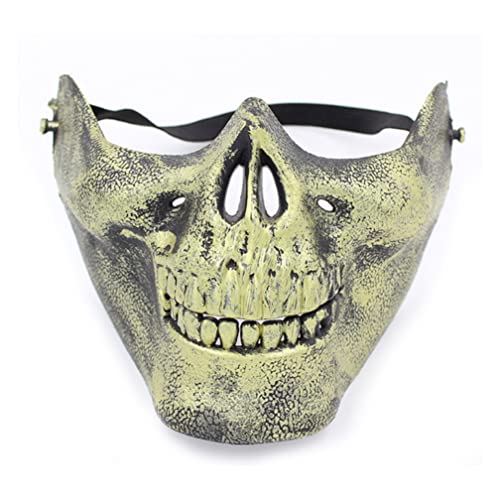 CGZWFERA-Skelett Overhead Cosplay Maske Party Half Face Cover Halloween Horror Cosplay CS Requisiten von CGZWFERA