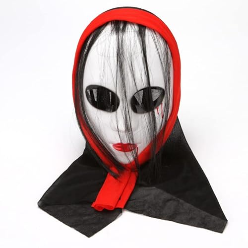 CGZWFERA-Vampir-Maske mit Kapuze für Cosplay, Party, Halloween, Cosplay-Requisiten von CGZWFERA