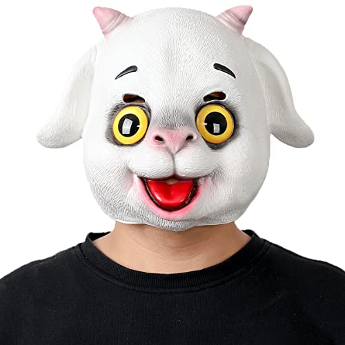 CGZWFERA-Weißer Hund Cosplay Maske Kopfbedeckung Cosplay Kopfbedeckung Requisiten Maske Horror Kopfbedeckung für Halloween Karneval Kostüm Party Requisiten CGZWFERA-Weißer Hund Cosplay Maske Kopfbedeckung Cosplay Kopfbedeckung Requisiten Maske Horror Kopfbedeckung für Halloween Karneval Kostüm Party Requisiten von CGZWFERA