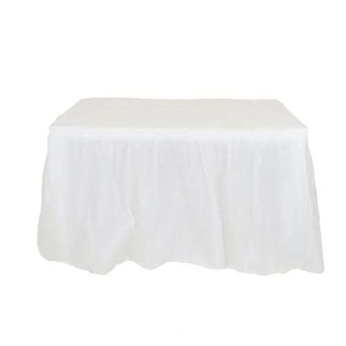 CHAKEUZND Tischdecke für Party-Desserttisch, Party-Tischrock, Mehrfarbig(Beige) von CHAKEUZND