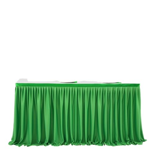 CHAKEUZND Tischdecke für Party-Desserttisch, Party-Tischrock, Mehrfarbig, mehrere Größen(Green,4FT 77x122cm) von CHAKEUZND