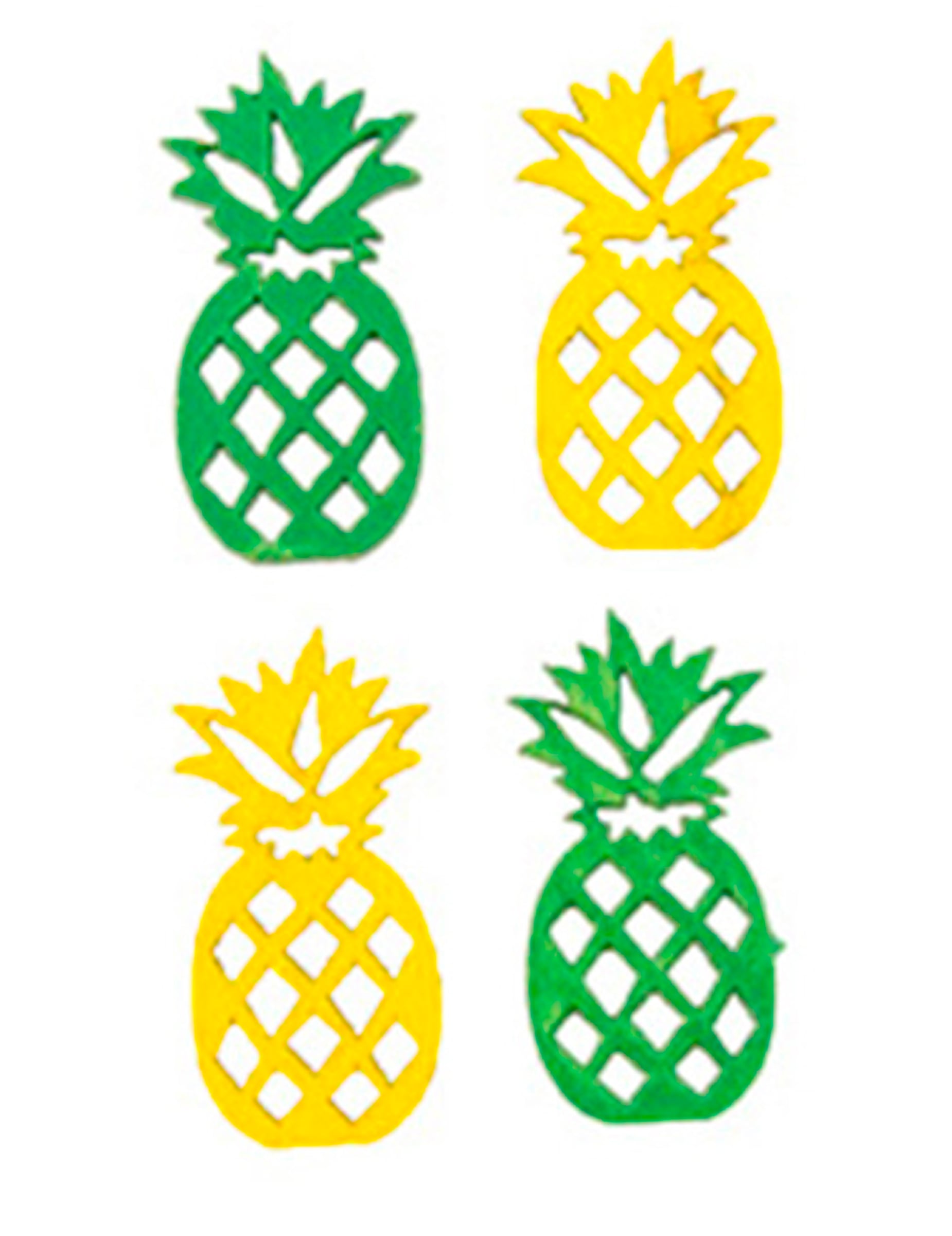 18 gelb-grüne Holz-Ananas 3,5 x 1,7 cm Tischdekoration 18 gelb-grüne Holz-Ananas 3,5 x 1,7 cm Tischdekoration von CHAKS