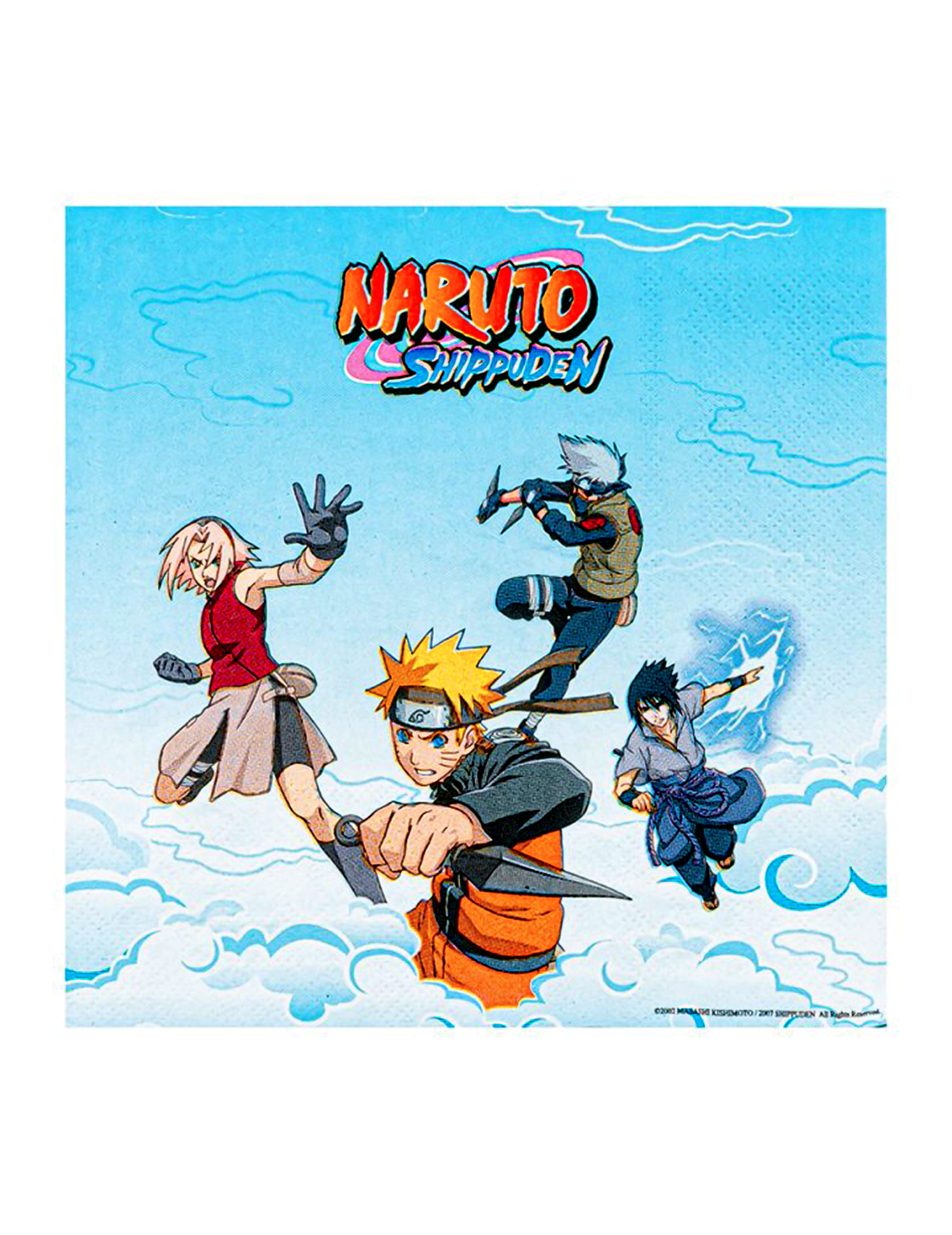 20 Naruto Shippuden Papierservietten 33 x 33cm 20 Naruto Shippuden Papierservietten 33 x 33cm von CHAKS