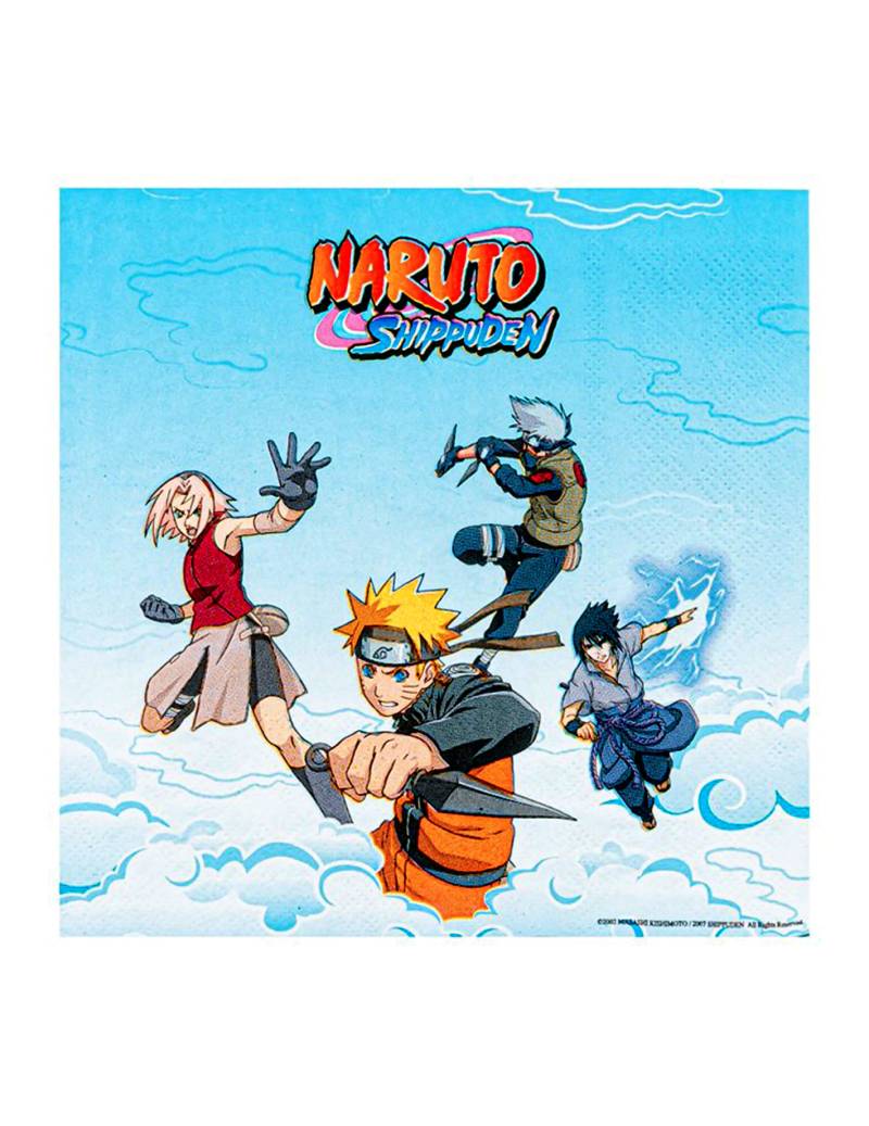 20 Naruto Shippuden Papierservietten 33 x 33cm 20 Naruto Shippuden Papierservietten 33 x 33cm von CHAKS