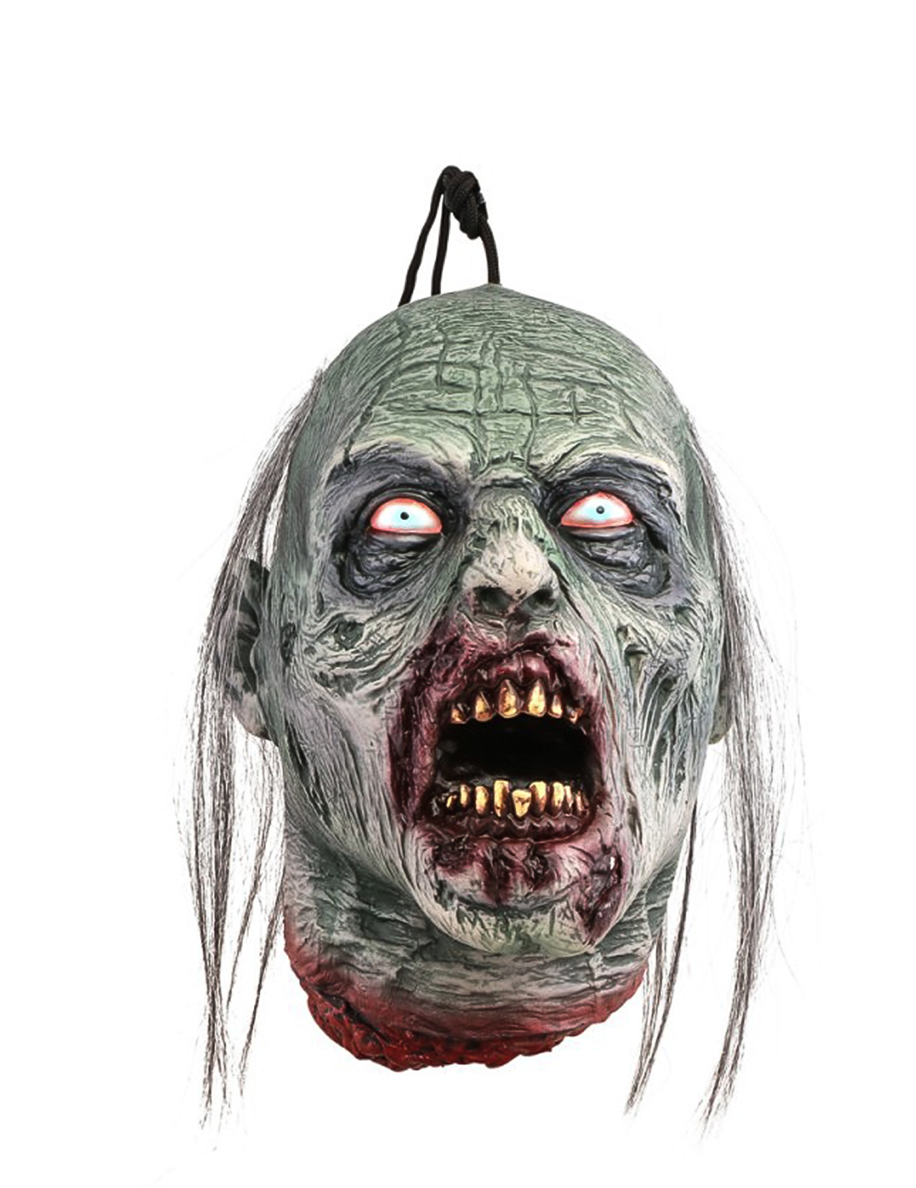 25 cm große Zombie-Kopf-Hängedeko 25 cm große Zombie-Kopf-Hängedeko von CHAKS