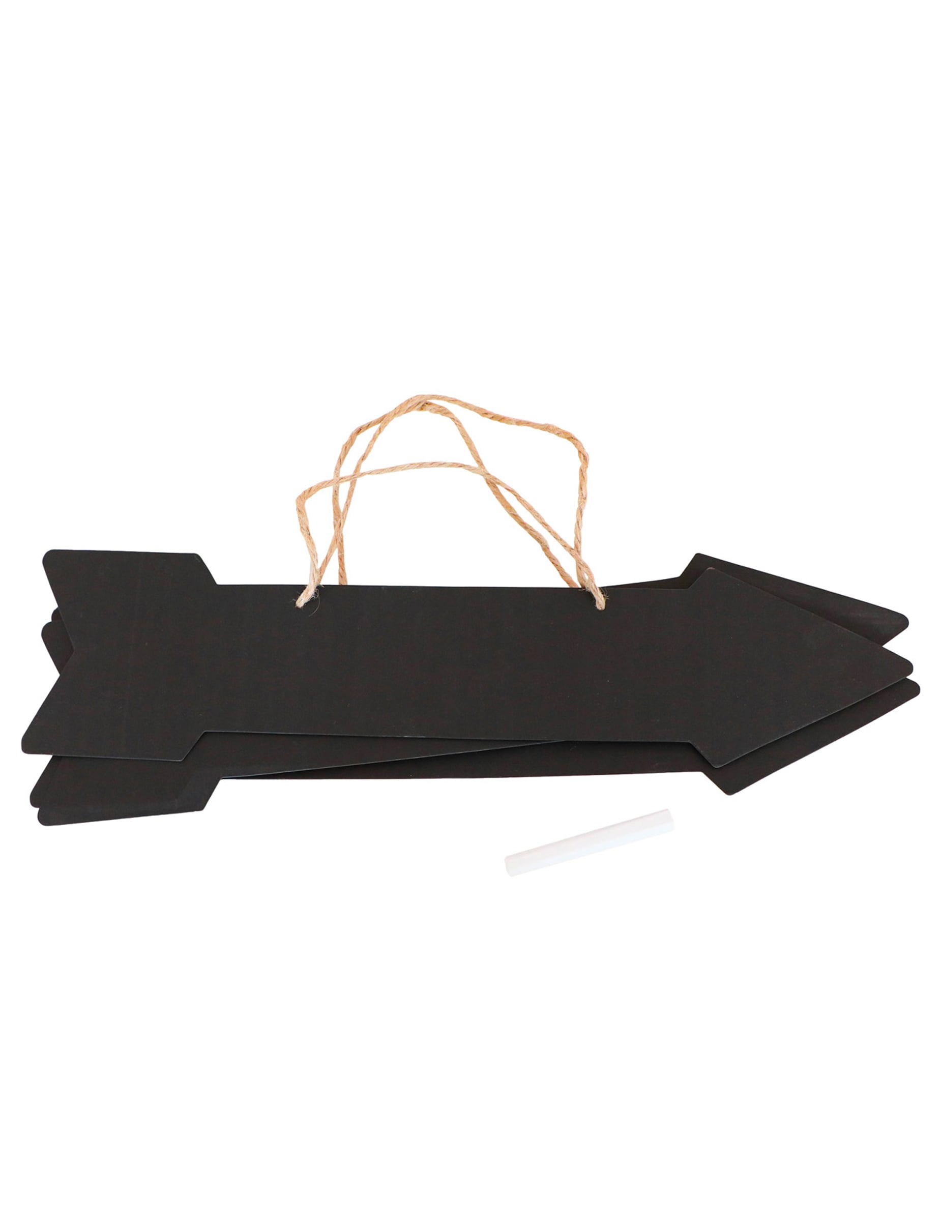 3 Schiefer-Hinweisschilder mit Kreide 41 x 10 cm zum Aufhängen von CHAKS