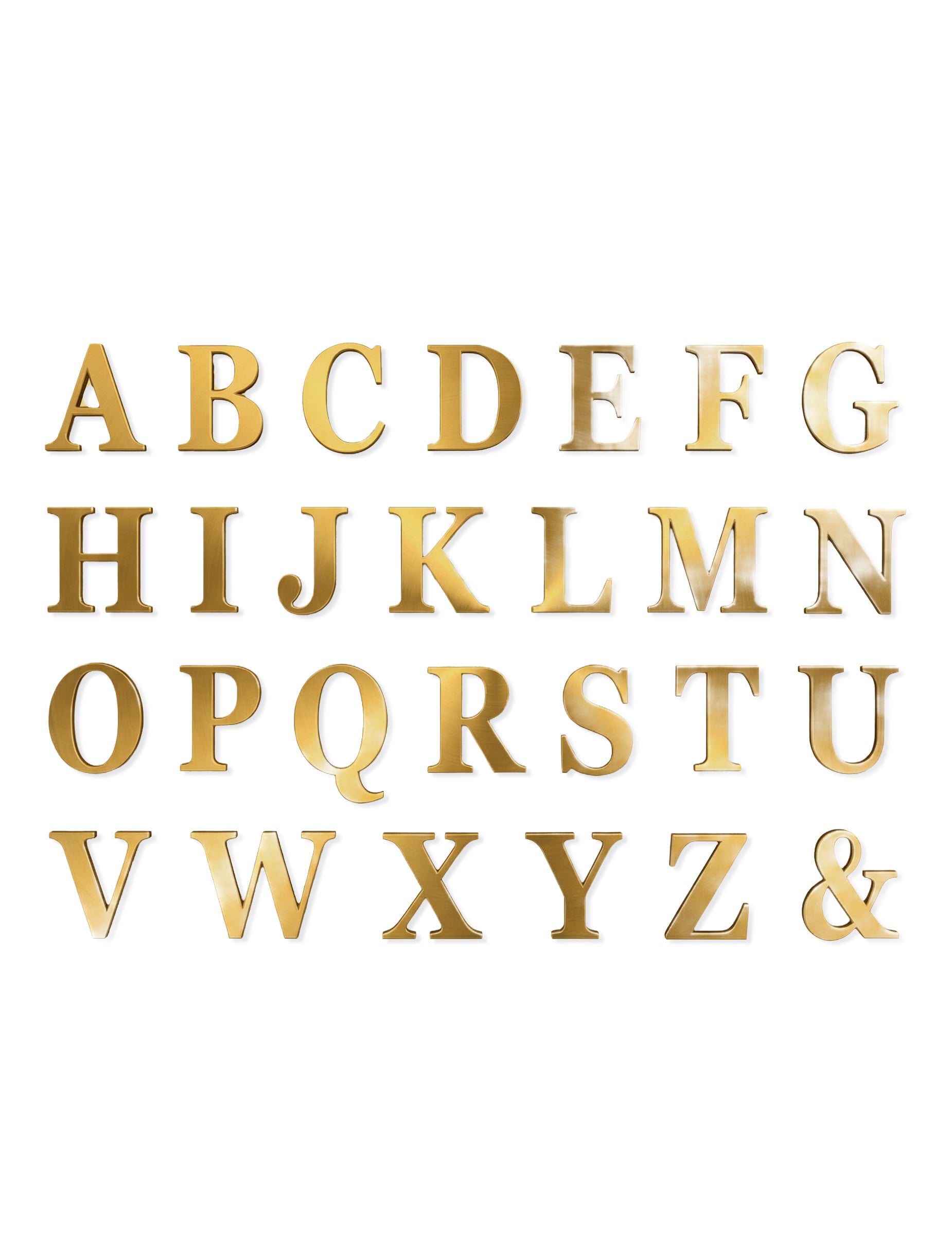 48 Goldene Klebebuchstaben Sticker 13,5 cm von CHAKS