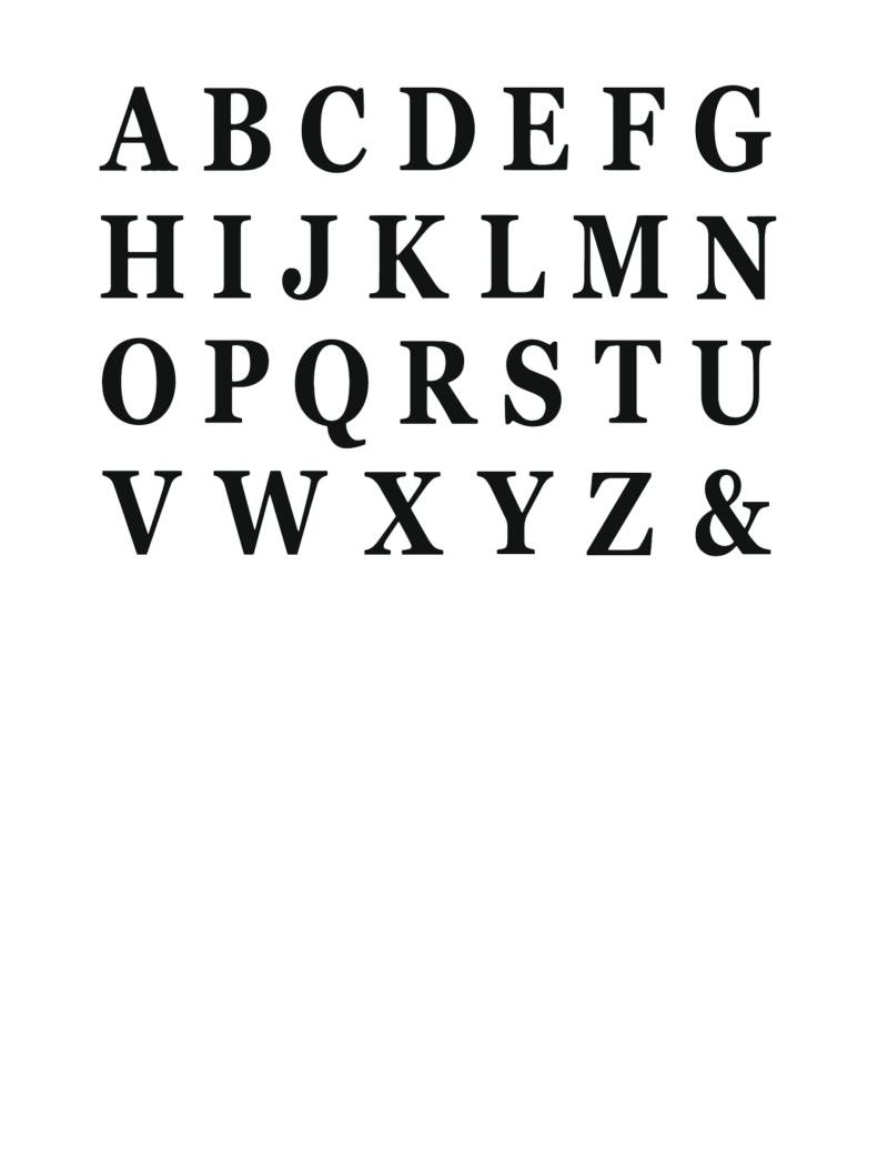 48 Schwarze Klebebuchstaben Sticker 13,5 cm von CHAKS
