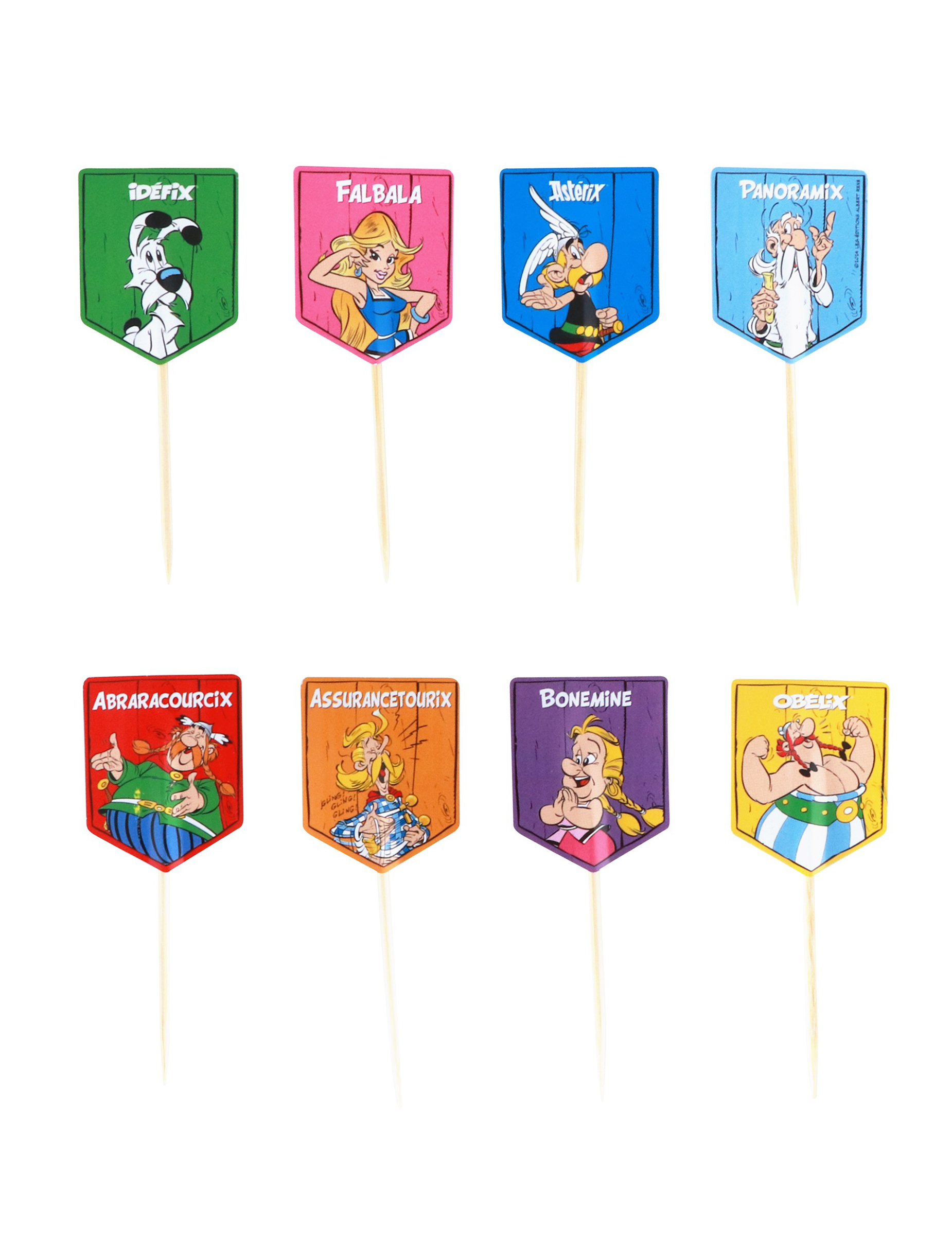 8 Asterix Cupcake Spieße 8 Asterix Cupcake Spieße von CHAKS