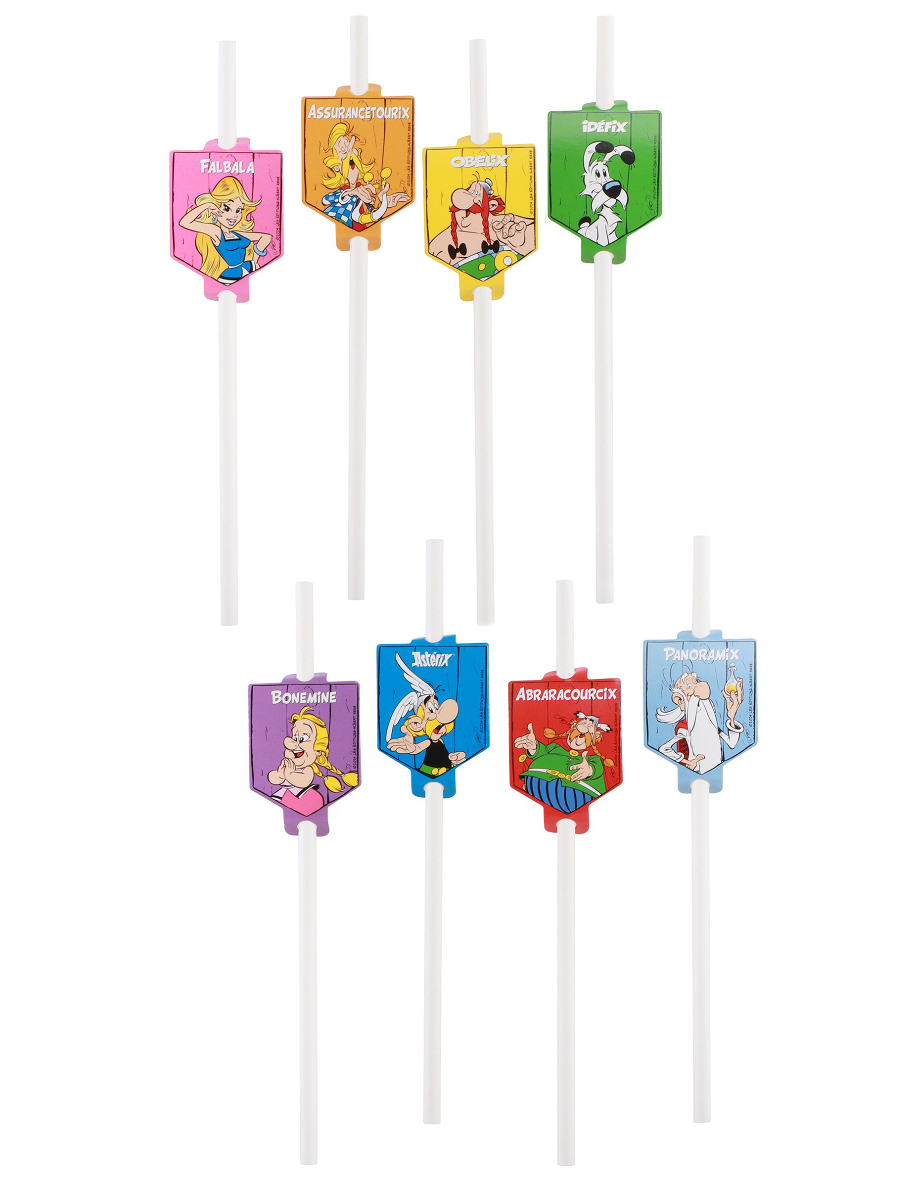 8 Asterix Pappe Strohhalme 8 Asterix Pappe Strohhalme von CHAKS