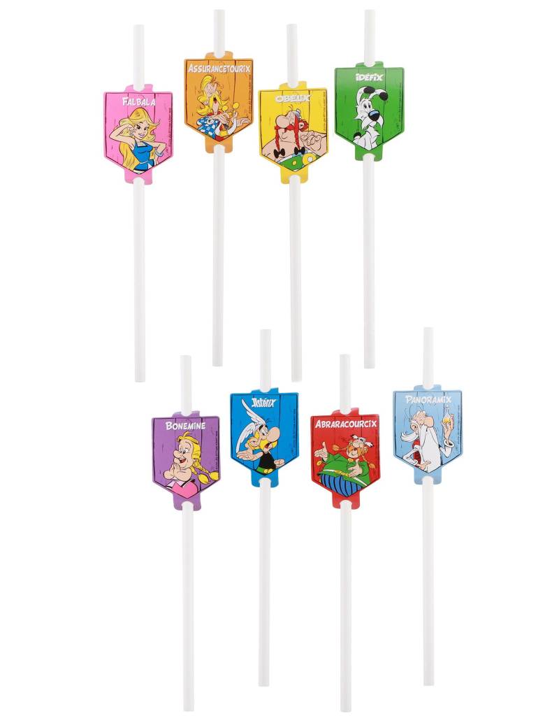 8 Asterix Pappe Strohhalme von CHAKS