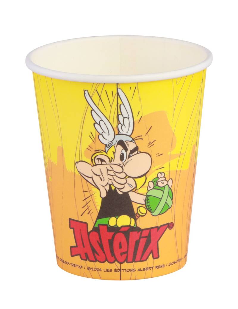 8 Becher aus Karton Asterix 250 ml von CHAKS