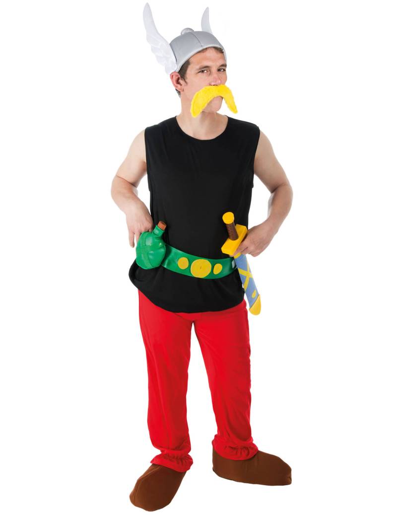 Asterix-Lizenzkostüm Gallier-Kostüm schwarz-rot von CHAKS