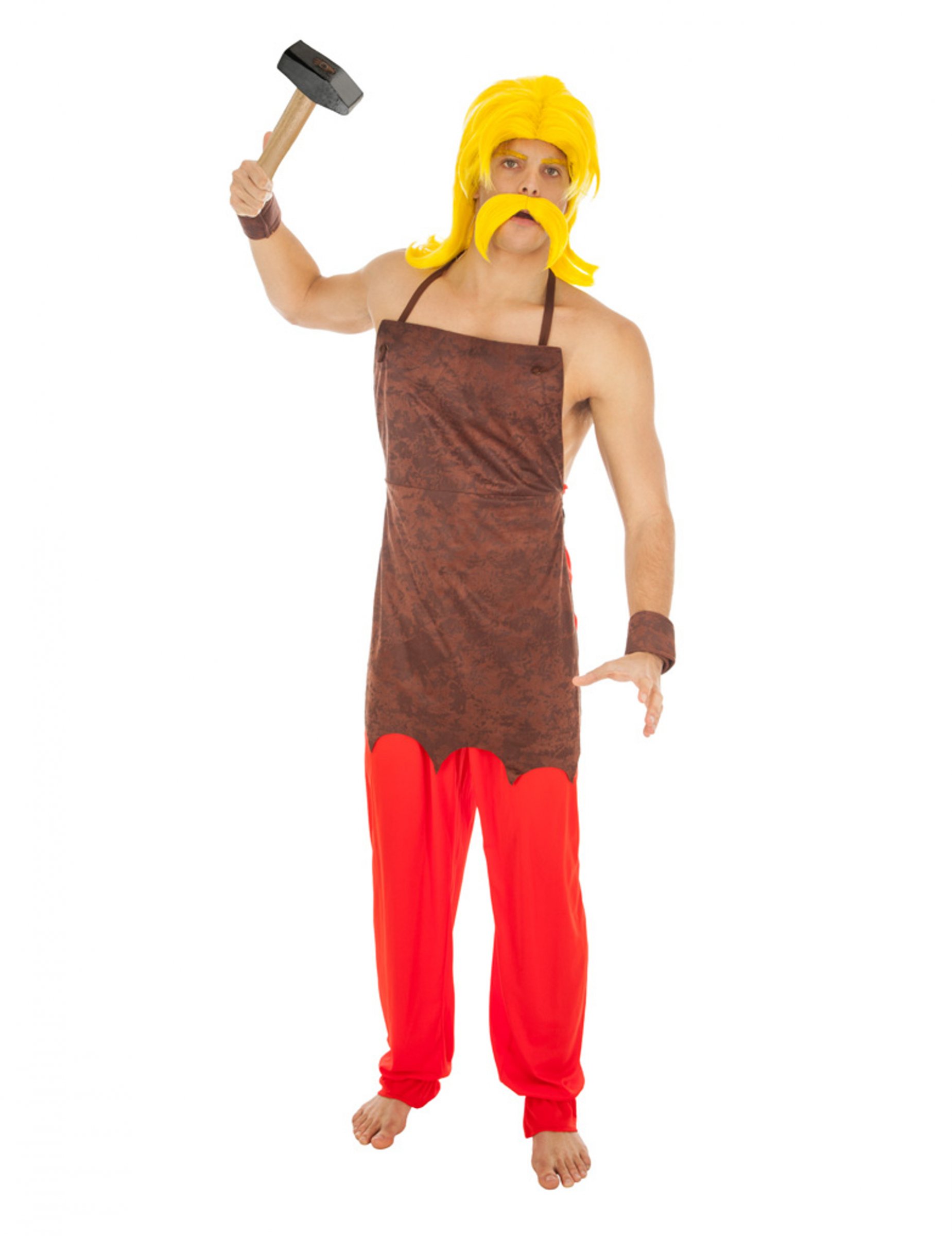 Automatix-Kostüm für Herren Asterix und Obelix Faschingskostüm rot-braun Automatix-Kostüm für Herren Asterix und Obelix Faschingskostüm rot-braun von CHAKS