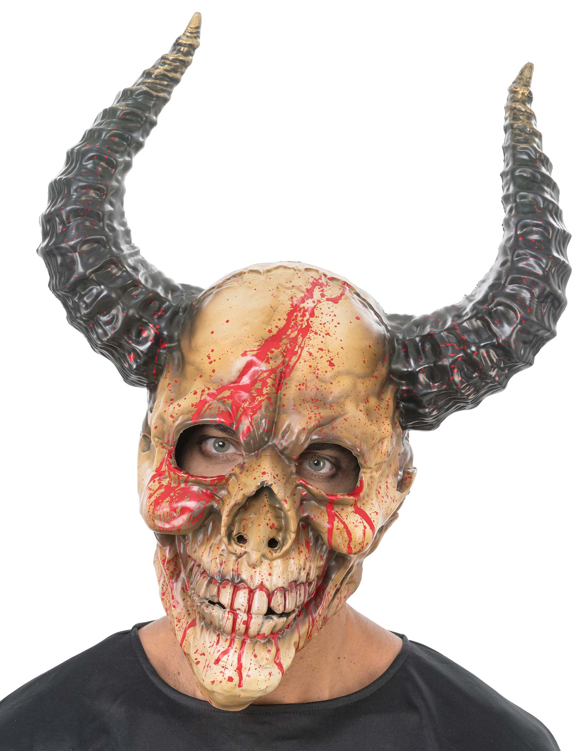 Blutige Dämonen-Skelettmaske Deluxe für Erwachsene Blutige Dämonen-Skelettmaske Deluxe für Erwachsene von CHAKS