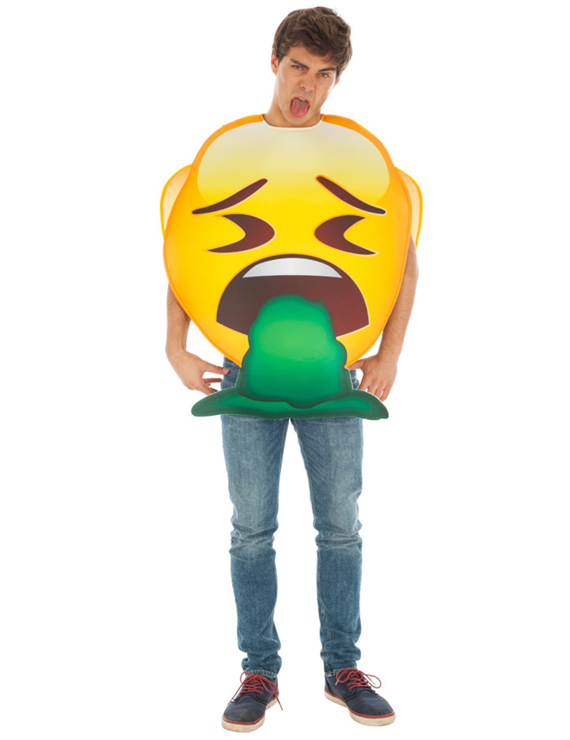 Brech-Emoji Faschingskostüm gelb-grün Brech-Emoji Faschingskostüm gelb-grün von CHAKS