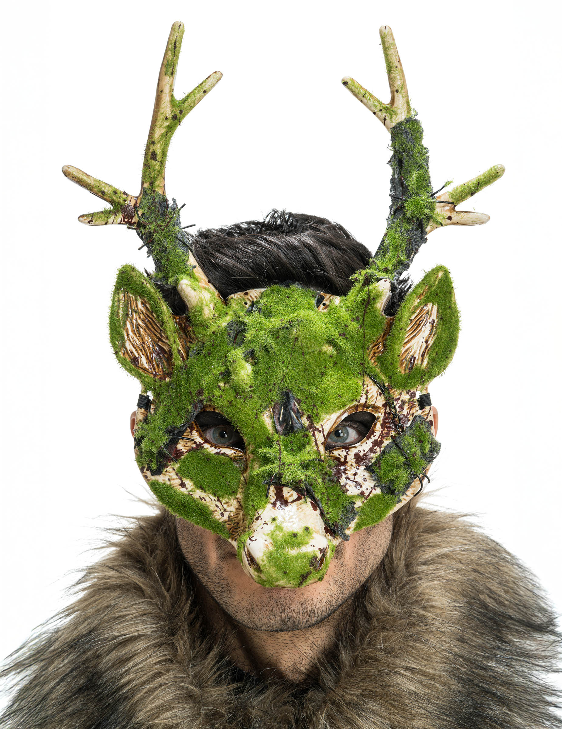 Halbmaske Hirsch mit Mooseffekt Halloween Halbmaske Hirsch mit Mooseffekt Halloween von CHAKS