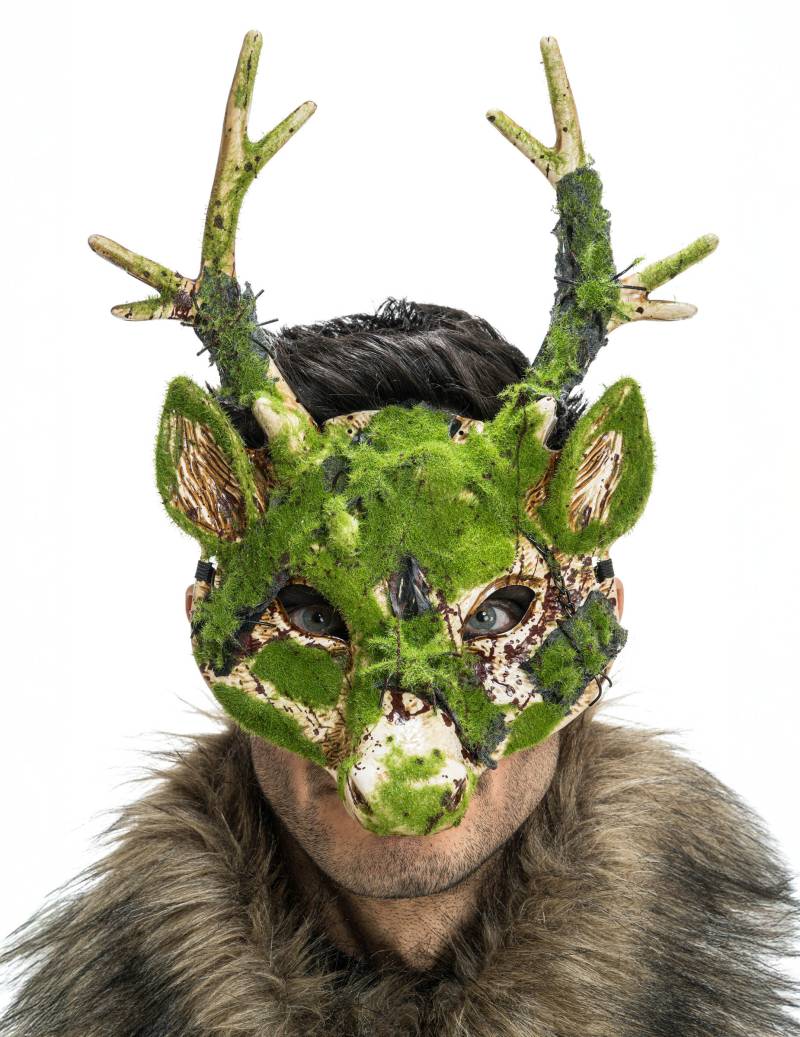 Halbmaske Hirsch mit Mooseffekt Halloween Halbmaske Hirsch mit Mooseffekt Halloween von CHAKS