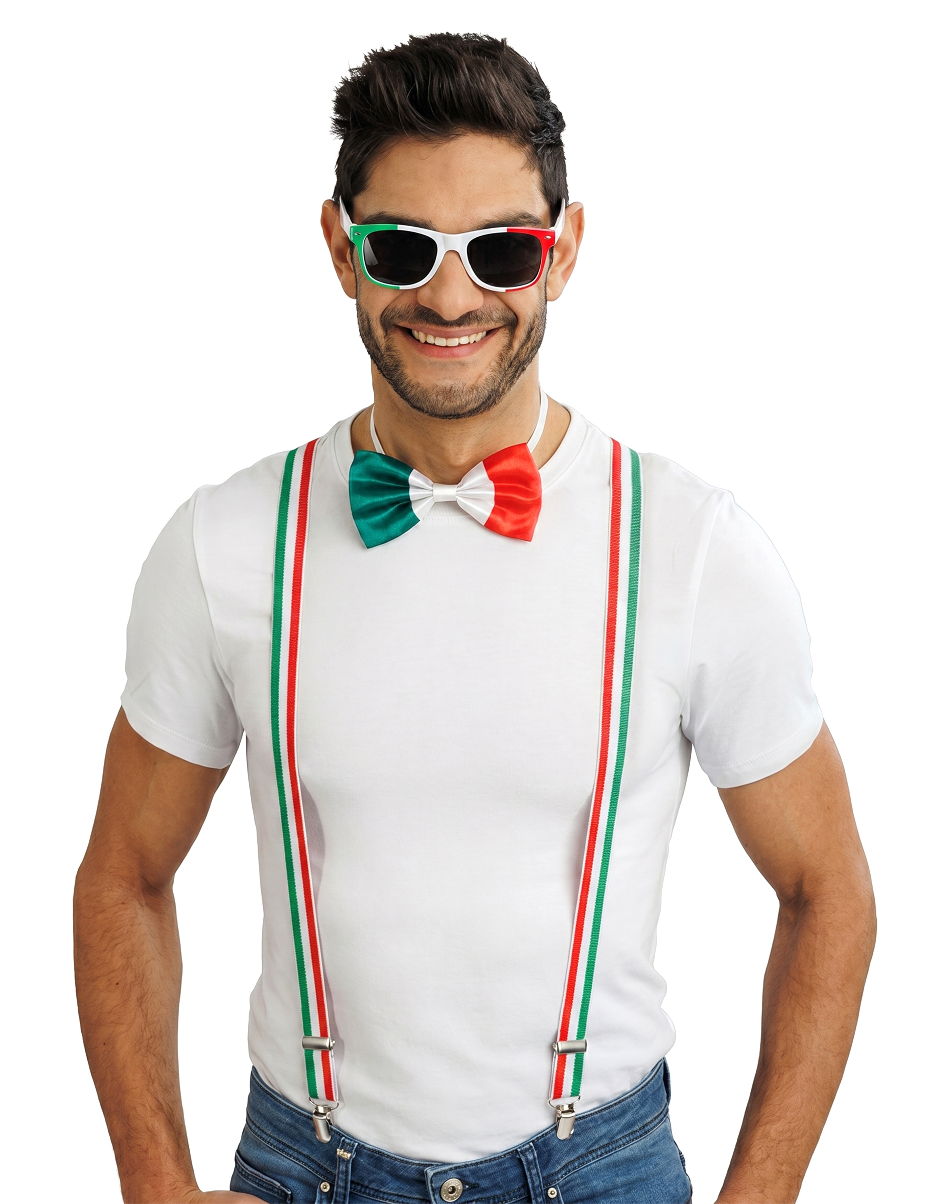 Italien Fan-Set für Erwachsene 3-teilig Italien Fan-Set für Erwachsene 3-teilig von CHAKS