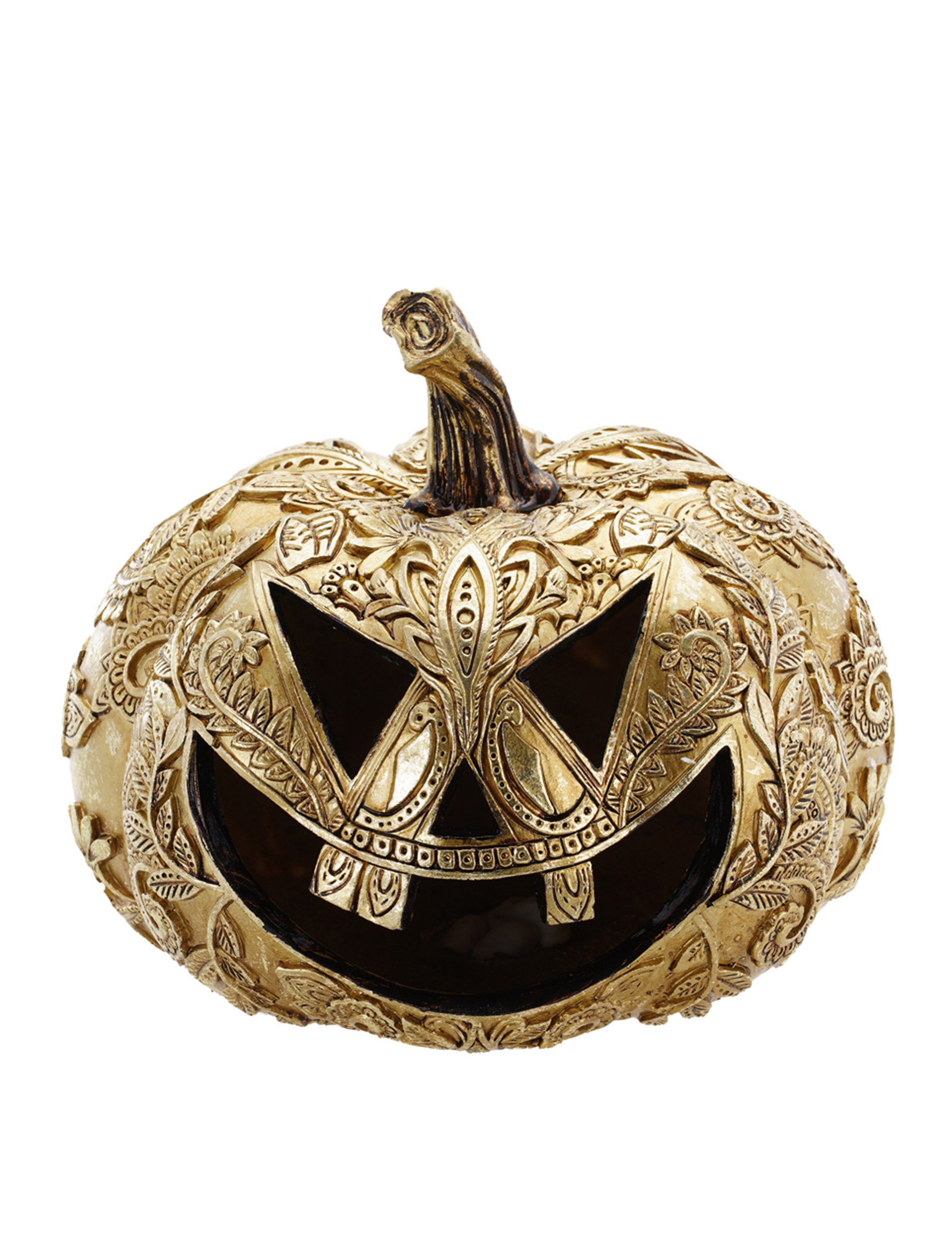 Kürbis aus Kunstharz Gold Barockstil 21 cm Halloween Deko Kürbis aus Kunstharz Gold Barockstil 21 cm Halloween Deko von CHAKS