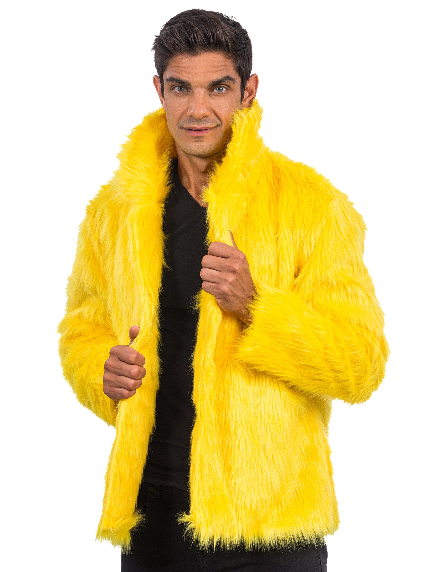 Kunstpelzmantel in Gelb für Erwachsene von CHAKS