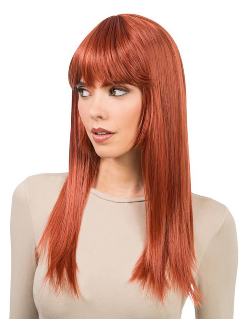 Lange auburn Perücke für Damen - Hitzebeständig + Stylbar Lange auburn Perücke für Damen - Hitzebeständig + Stylbar von CHAKS