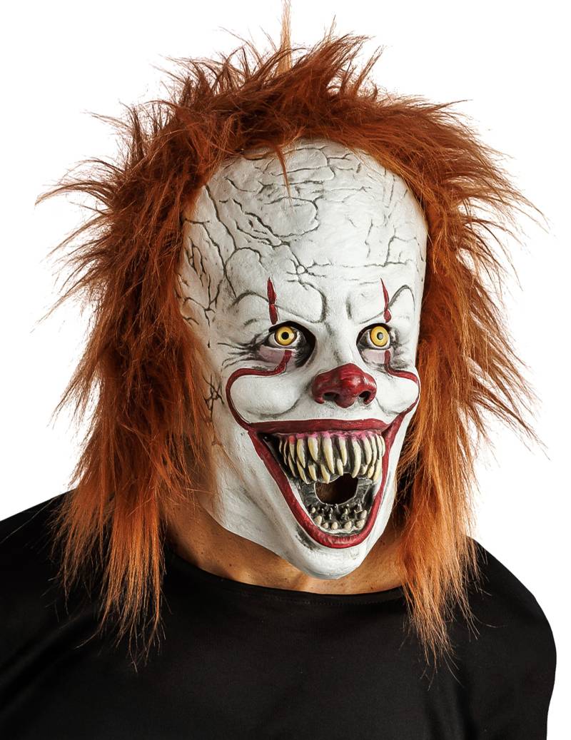 Luxus Killerclown Latexmaske für Erwachsene Luxus Killerclown Latexmaske für Erwachsene von CHAKS