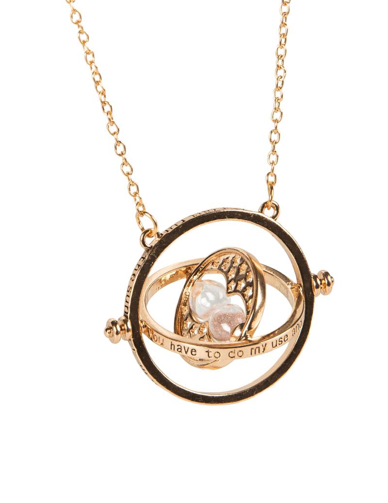Magische Halskette der Zeit Hexen-Accessoire goldfarben von CHAKS