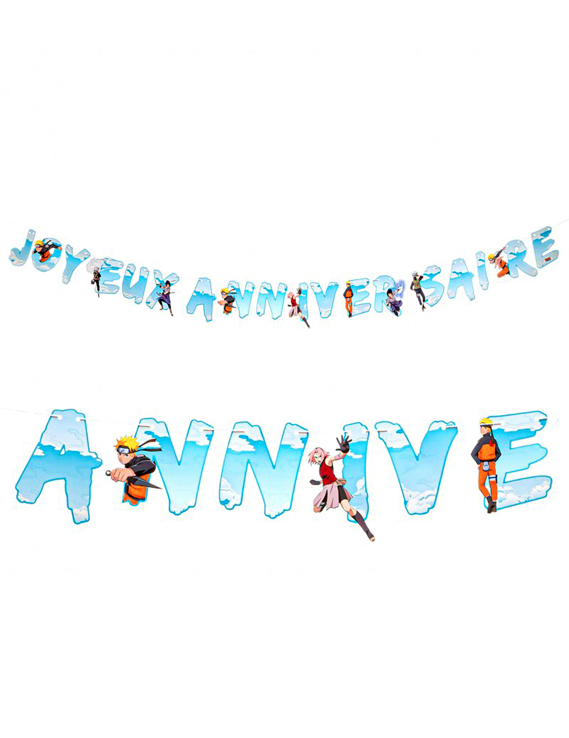 Naruto Shippuden Happy Birthday Girlande Papier 250 x 16cm Naruto Shippuden Happy Birthday Girlande Papier 250 x 16cm von CHAKS