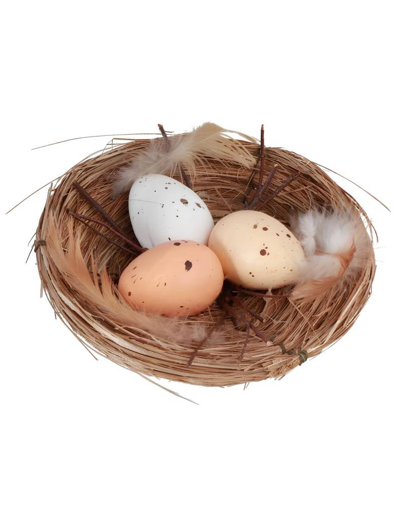 Natürliches Osternest 12 cm braun von CHAKS