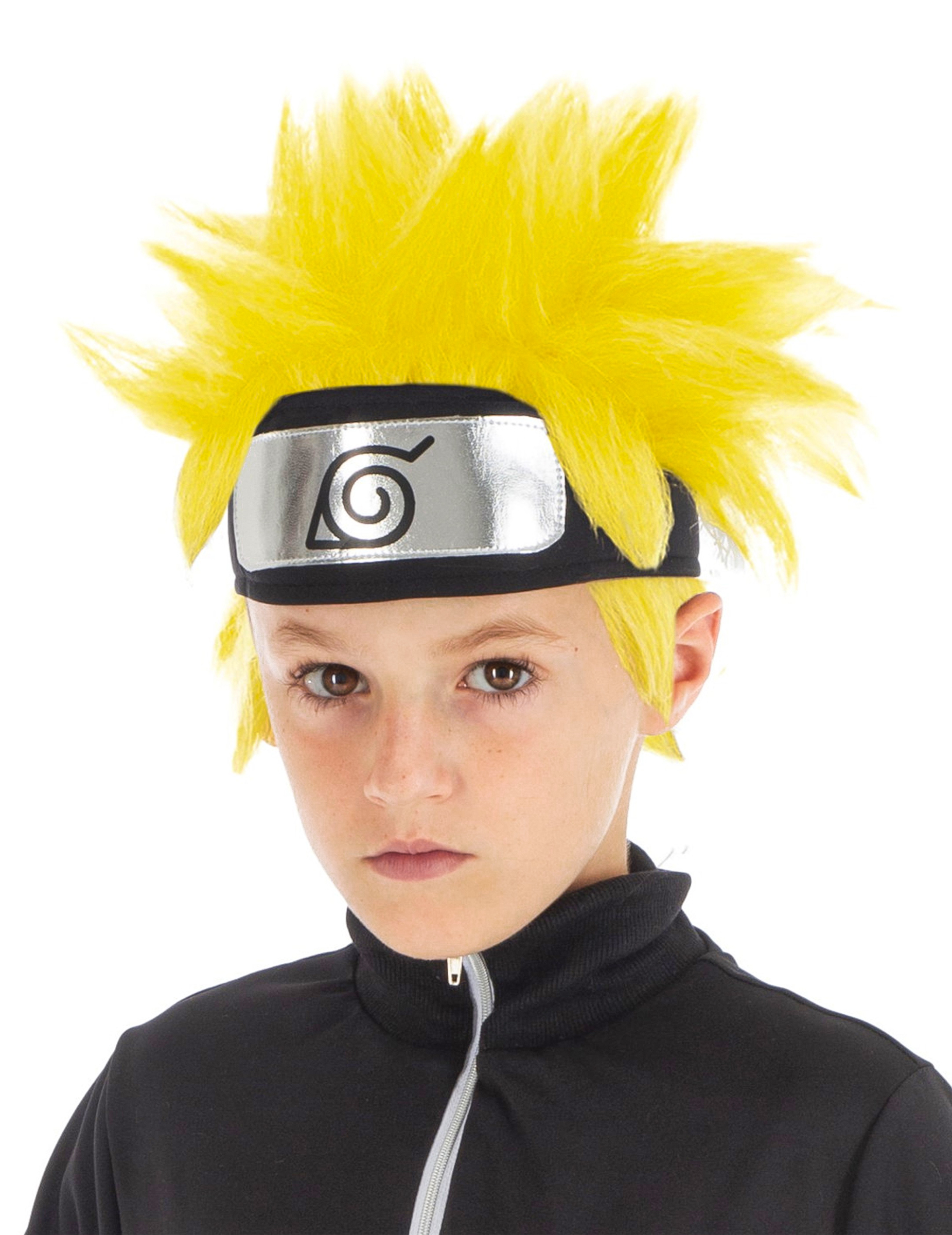 Offizielle Naruto Shippuden-Kinderperücke gelb von CHAKS