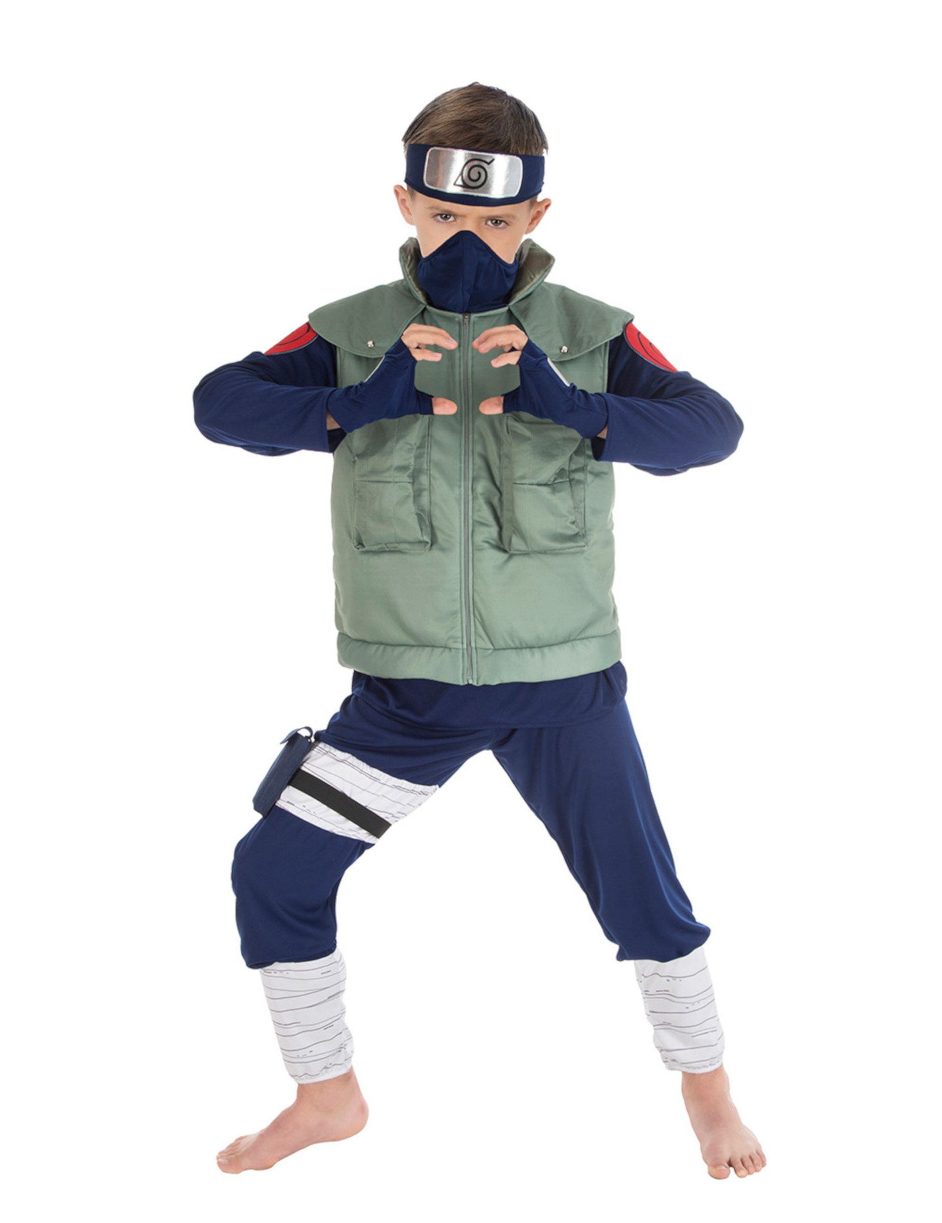Offizielles Kakashi-Kostüm für Kinder Naruto bunt von CHAKS