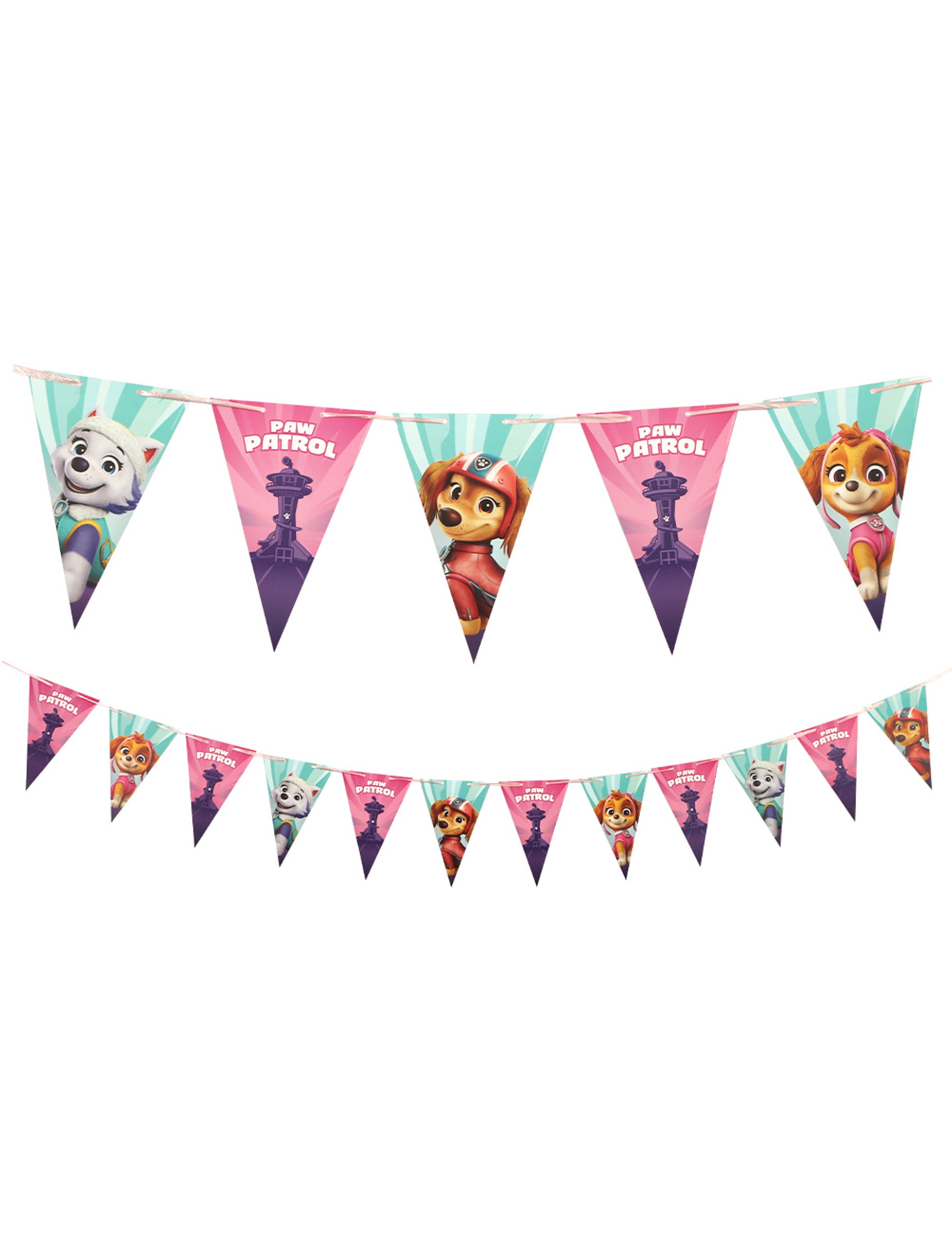 PAW Patrol Wimpelkette Rosa - 190cm x 18cm PAW Patrol Wimpelkette Rosa - 190cm x 18cm von CHAKS