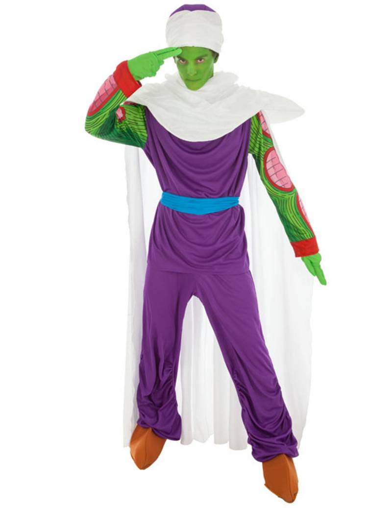 Piccolo-Kostüm Dragon Ball-Lizenzkostüm für Herren lila-grün Piccolo-Kostüm Dragon Ball-Lizenzkostüm für Herren lila-grün von CHAKS