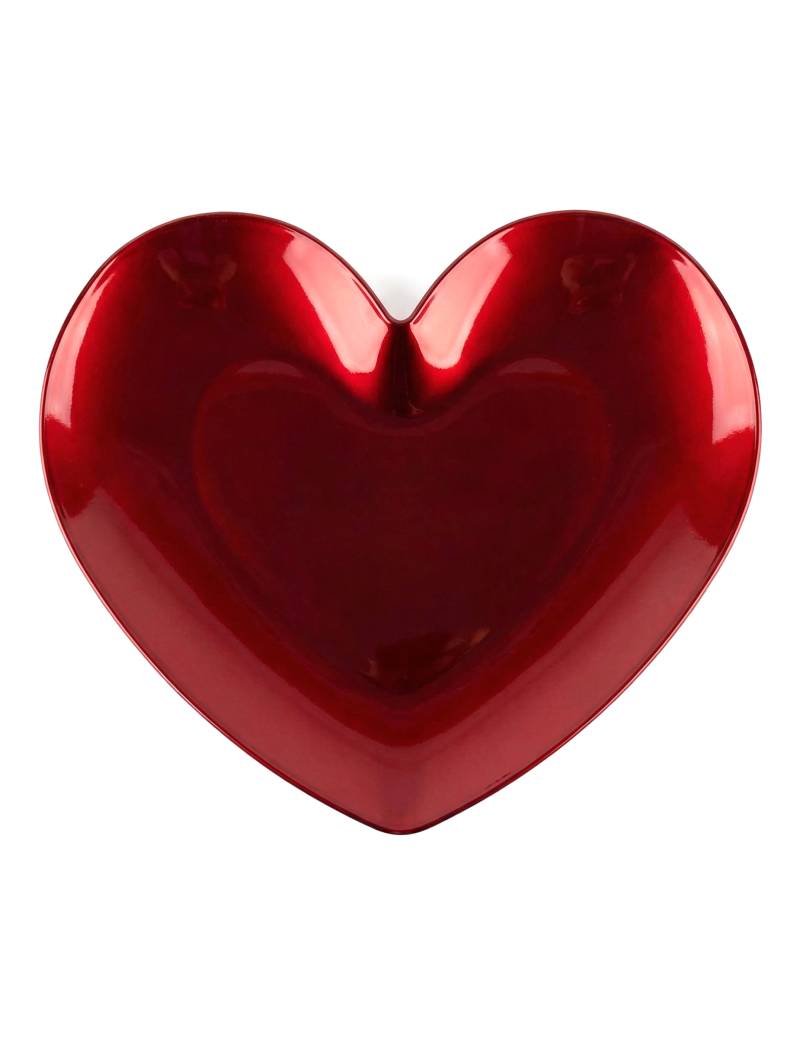 Platzteller Herz Rot aus Kunststoff 35,4 cm Platzteller Herz Rot aus Kunststoff 35,4 cm von CHAKS