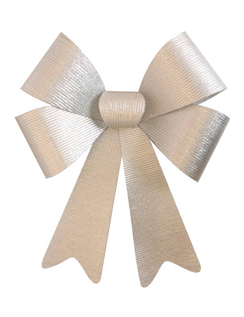 Riesenschleife Silber Glänzend 36 x 51 cm von CHAKS