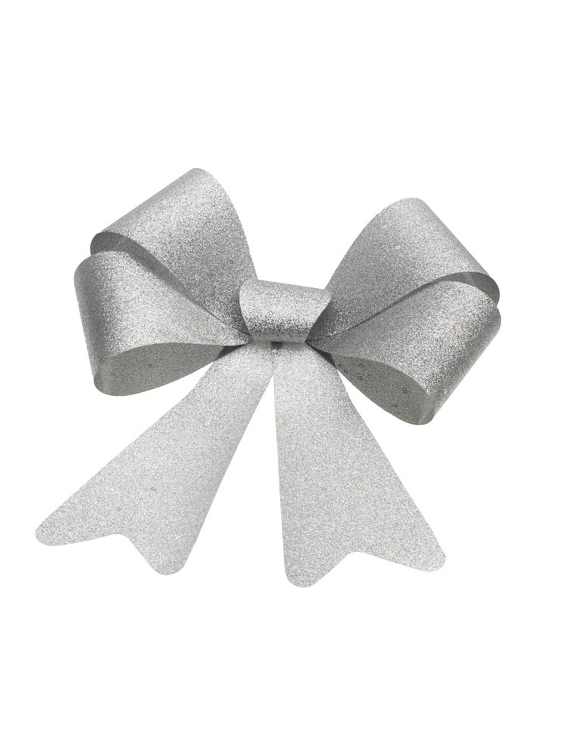 Riesenschleife Silber Glitzer 36 x 51 cm von CHAKS