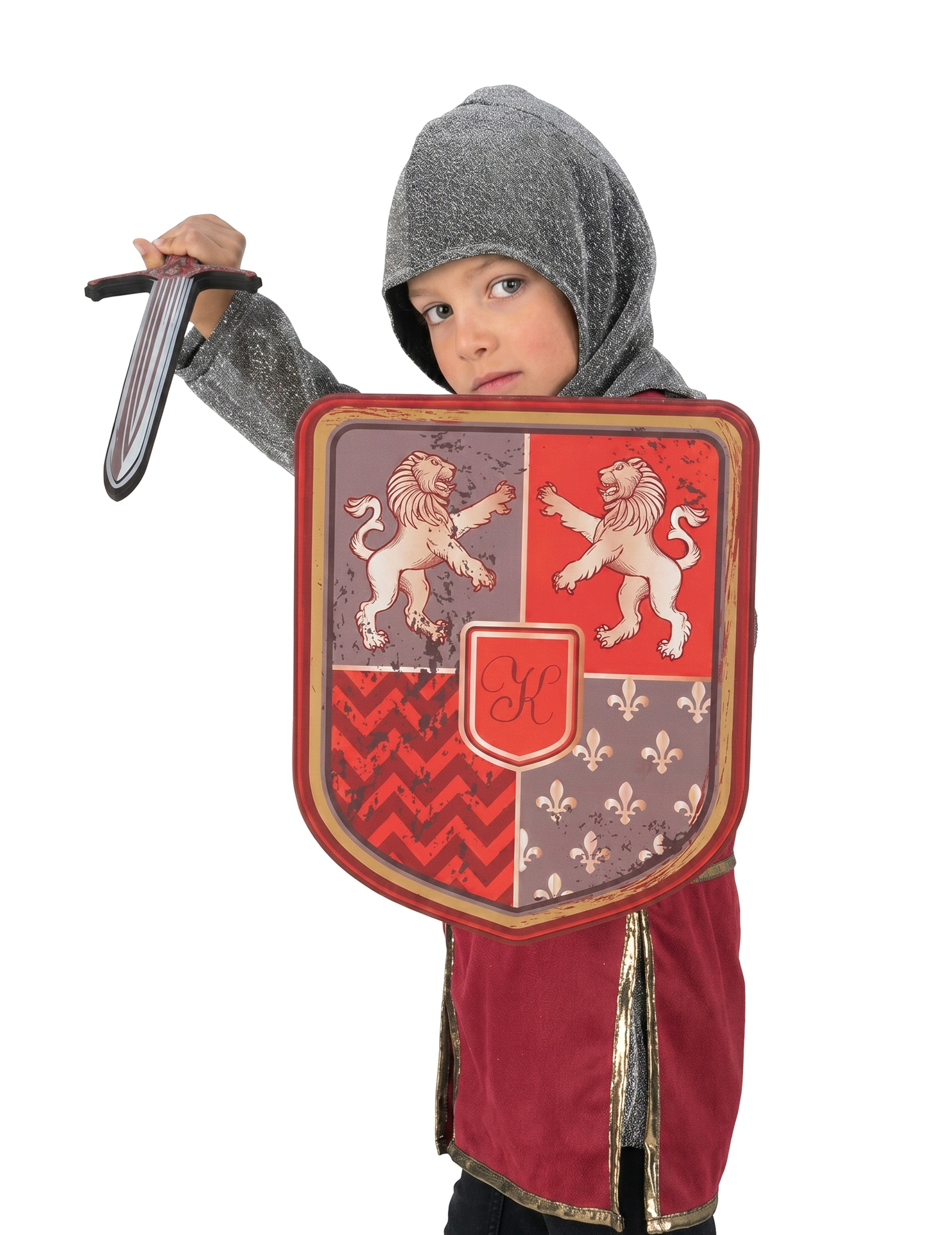 Roter Löwenritter-Schild aus Schaumstoff 35 cm Roter Löwenritter-Schild aus Schaumstoff 35 cm von CHAKS