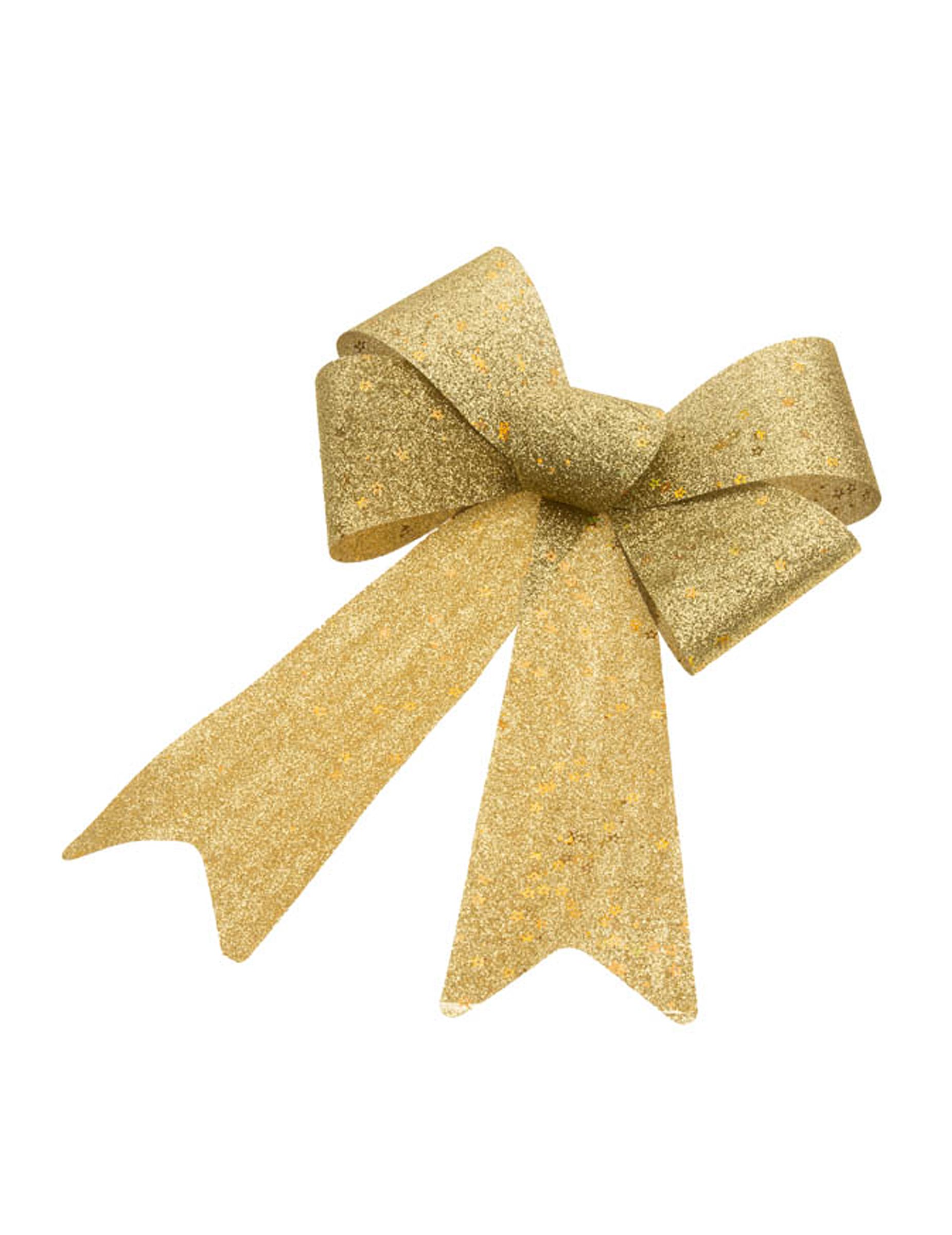 Schleife Gold Glitzer Groß 23 x 40 cm von CHAKS