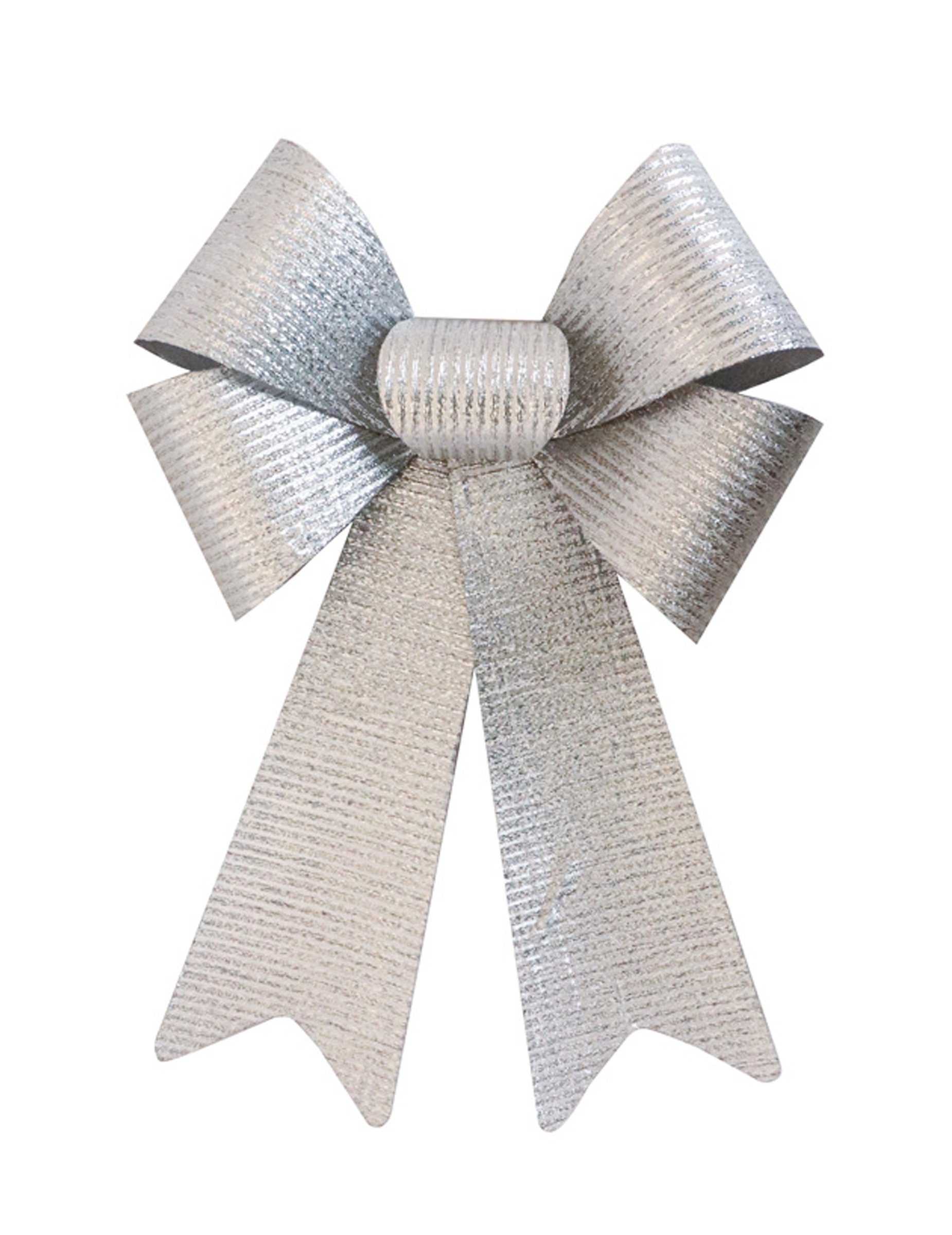 Schleife Groß Silber Glänzend 23 x 38 cm von CHAKS