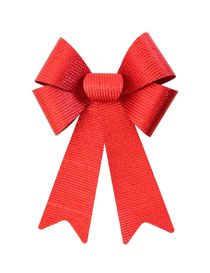 Schleife Rot Glänzend Groß 23 x 38 cm von CHAKS