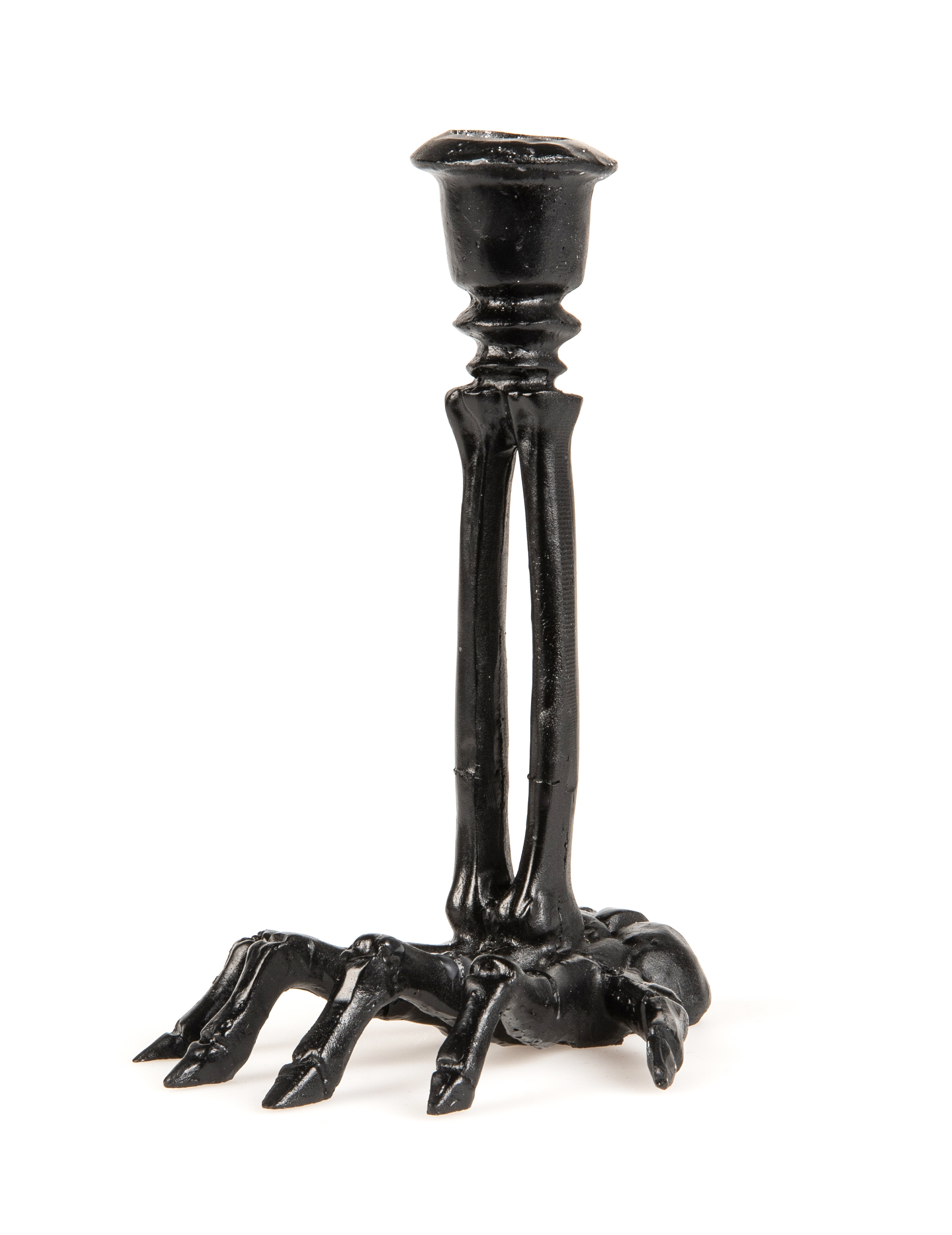 Skelett-Kerzenständer Halloween-Deko schwarz 16 cm Skelett-Kerzenständer Halloween-Deko schwarz 16 cm von CHAKS