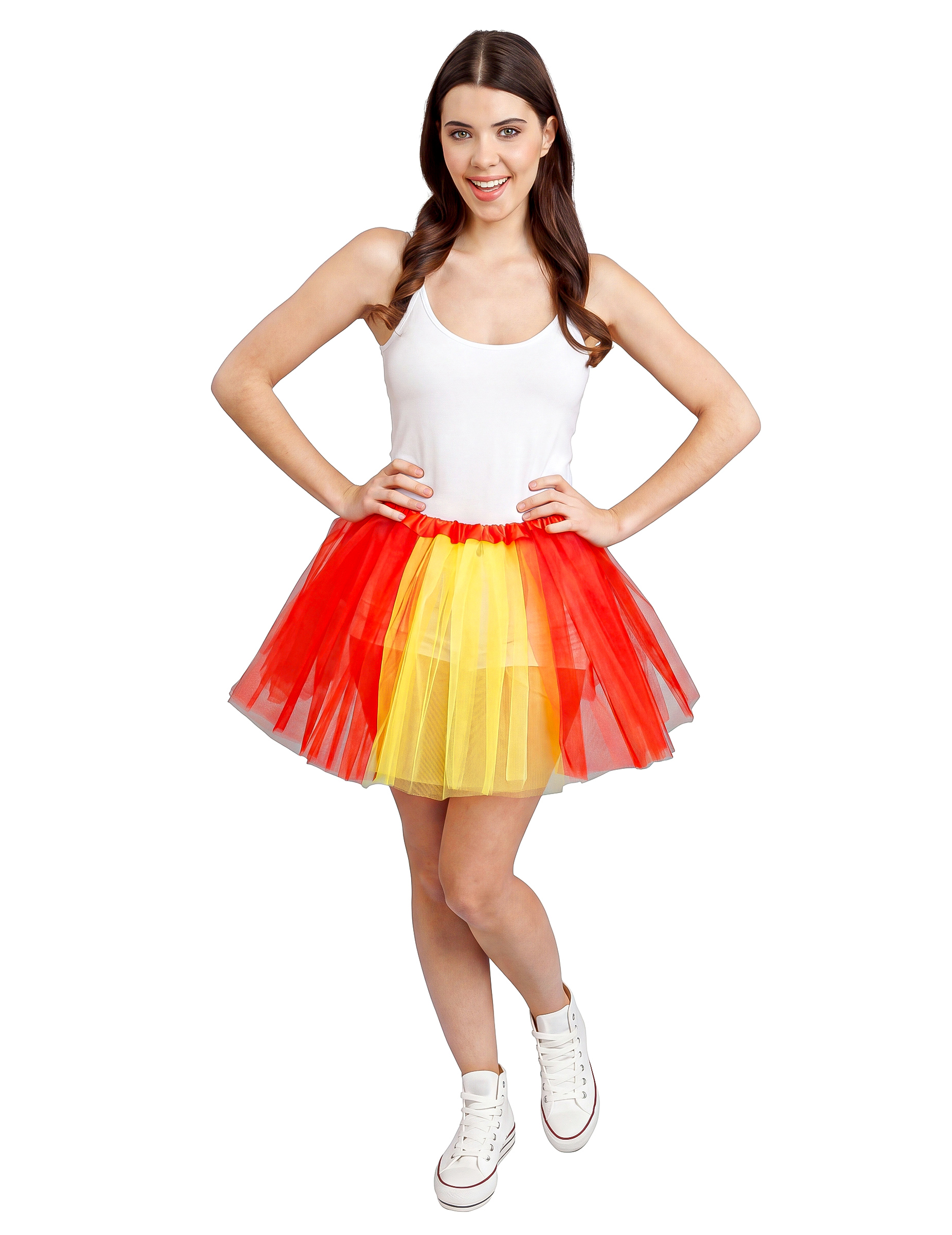 Spanien Fan-Tutu Rot Gelb 39 cm Spanien Fan-Tutu Rot Gelb 39 cm von CHAKS