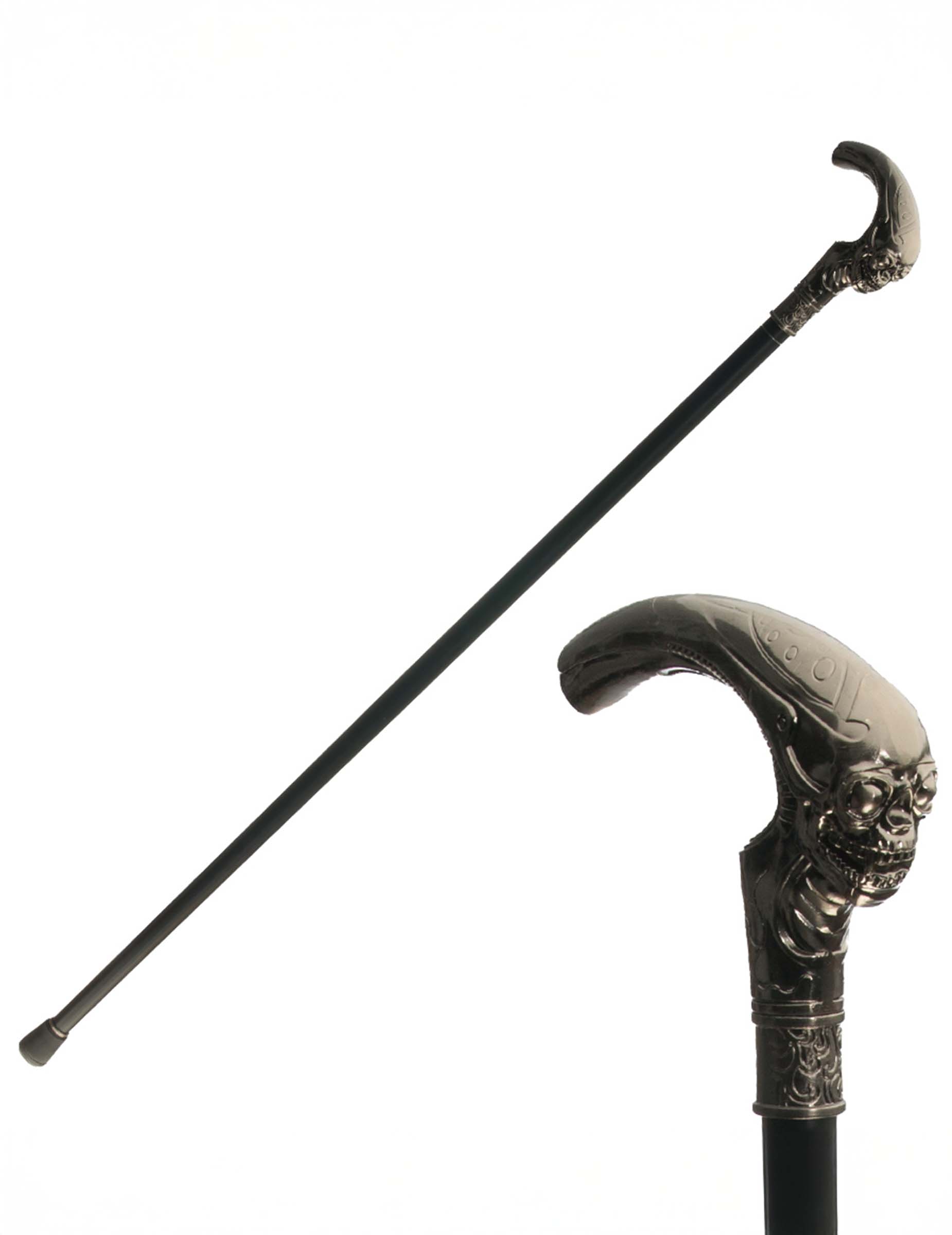 Stock mit Totenkopf Alien Onyx 93 cm Stock mit Totenkopf Alien Onyx 93 cm von CHAKS